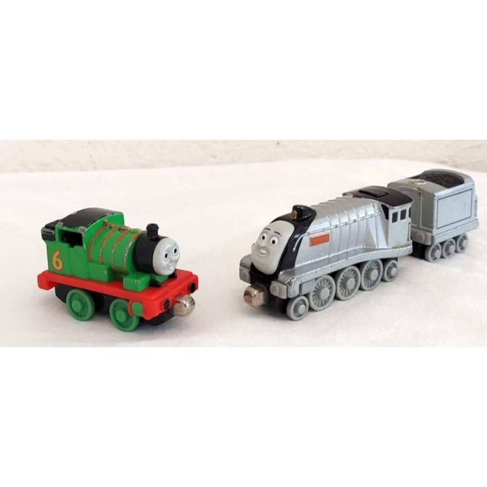 Thomas & Friends Take-N-Play Diecast Percy and Spencer With Tender 2013 Round Ma